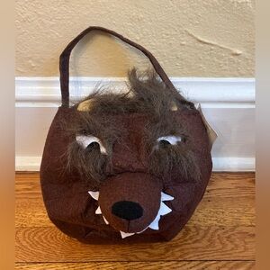 Pottery Barn Kids Halloween Werewolf Wolf Treat Bag NWT